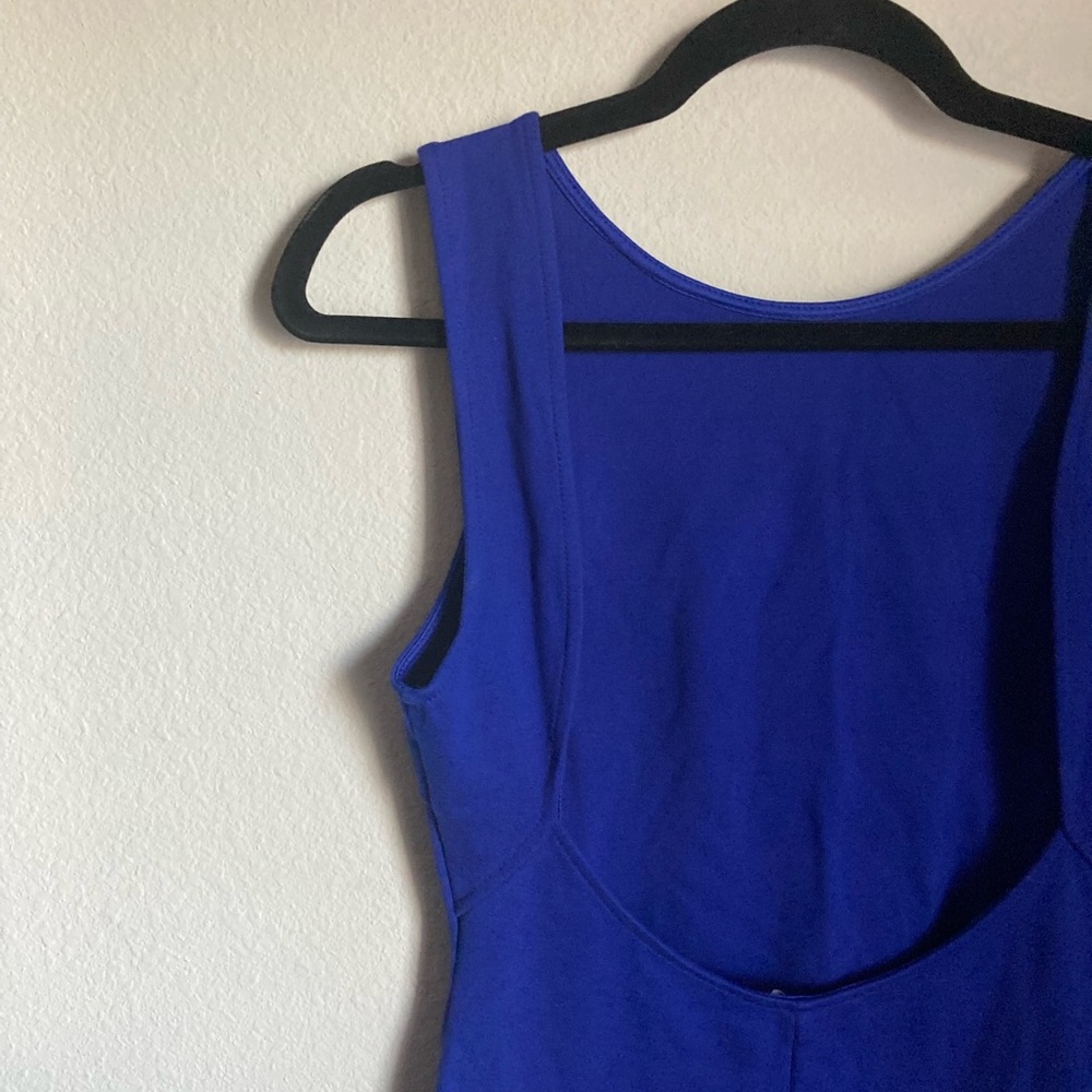 Lulu's Royal Blue Backless Sheath Dress